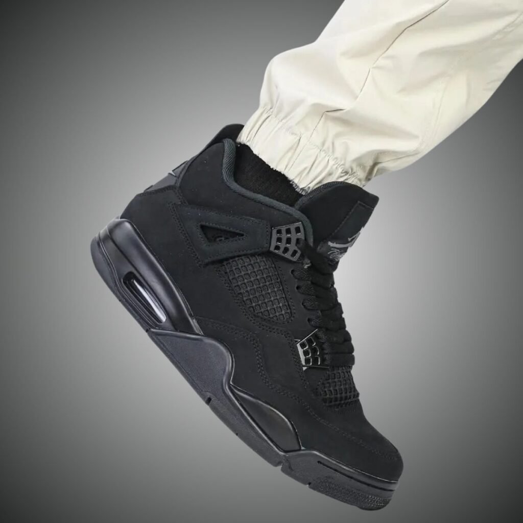 Black Cat Air Jordan 4 2025 On-Feet