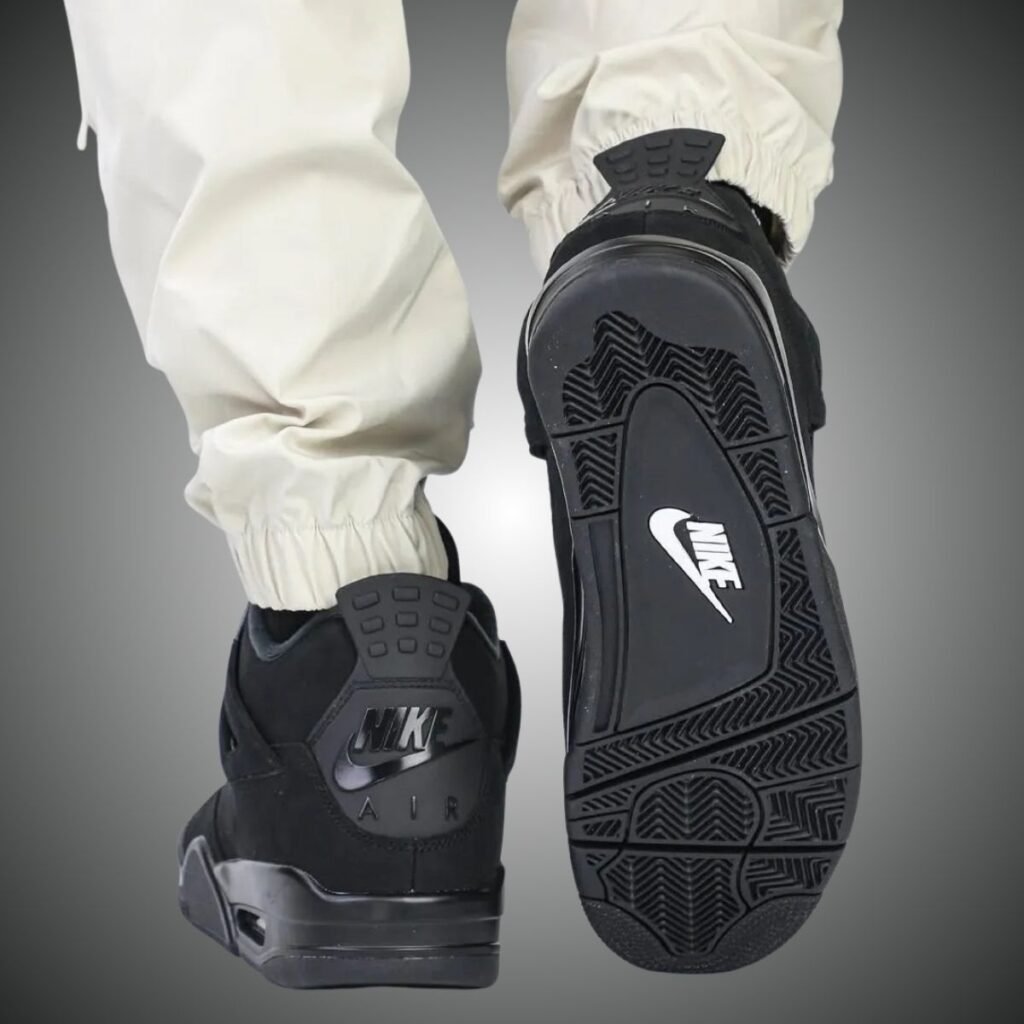 Black Cat Air Jordan 4 2025 On-Feet