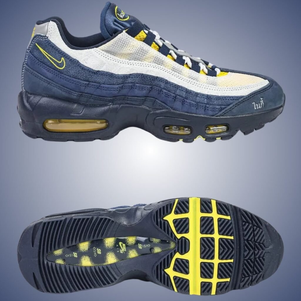 Eric Koston Nike SB Air Max 95 Obsidian Speed Yellow Midnight Navy HQ8492-400