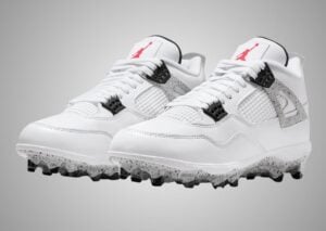 Air Jordan 4 White Cement Cleats HQ0207-106