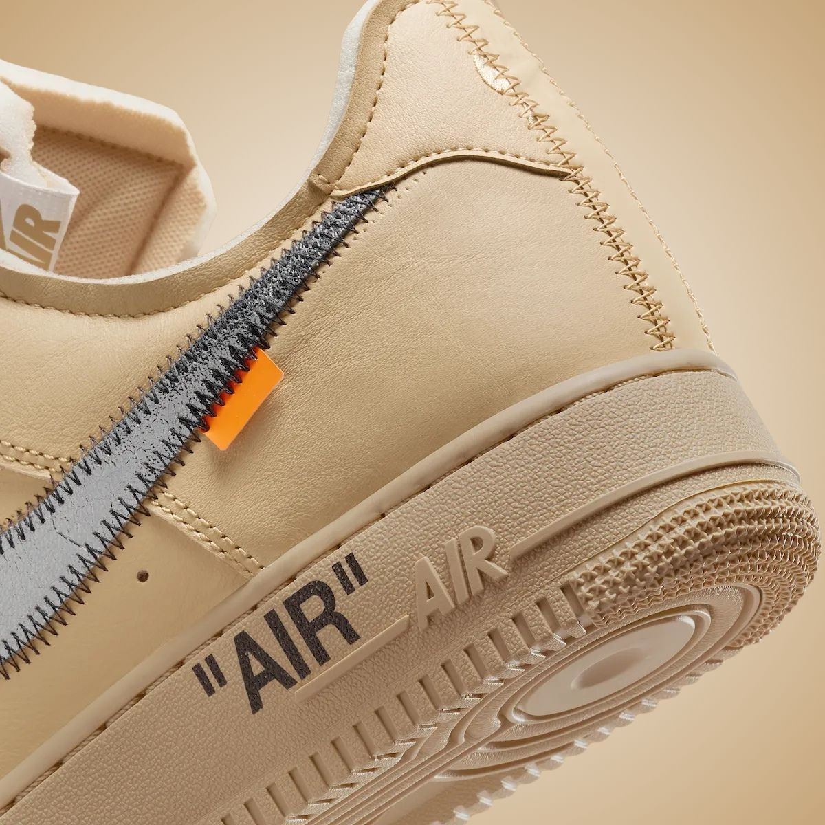 Off White X Nike Air Force 1 Low Sesame FD6900 200 SneakerFiles Off White X Nike Air Force 1 Low Sesame FD6900 200 SneakerFiles