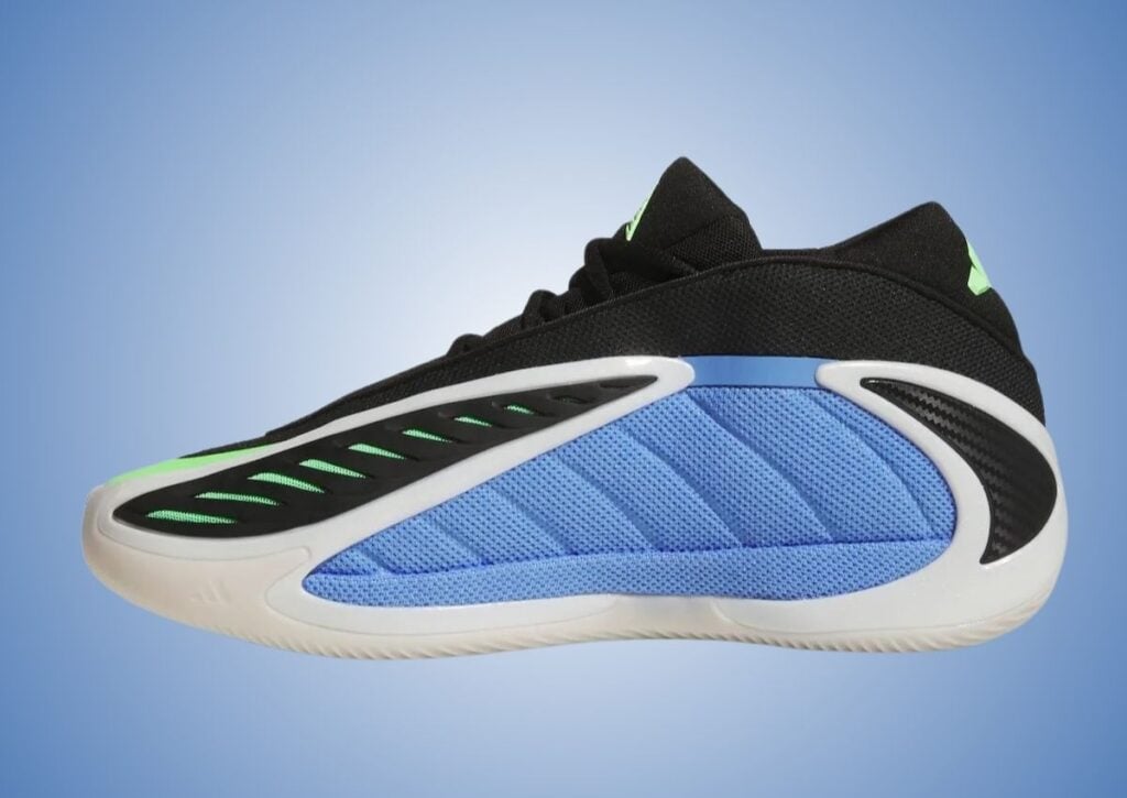 adidas Anthony Edwards 2 Blue Fusion Lime Burst JR4359