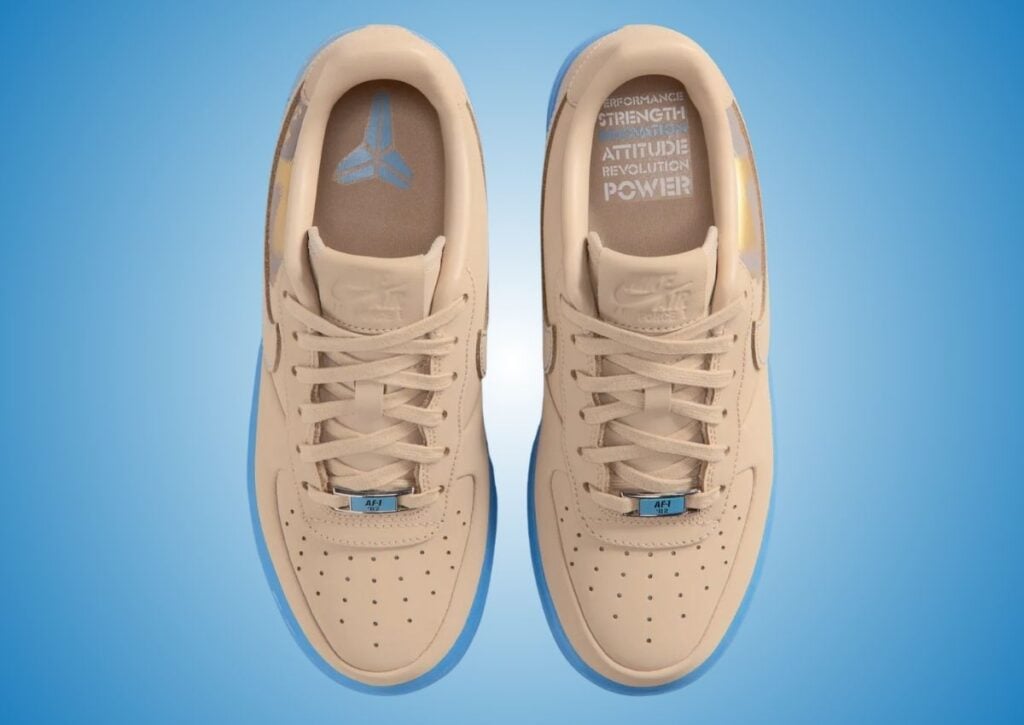 Kobe Bryant Nike Air Force 1 Low Linen University Blue IQ4936-200