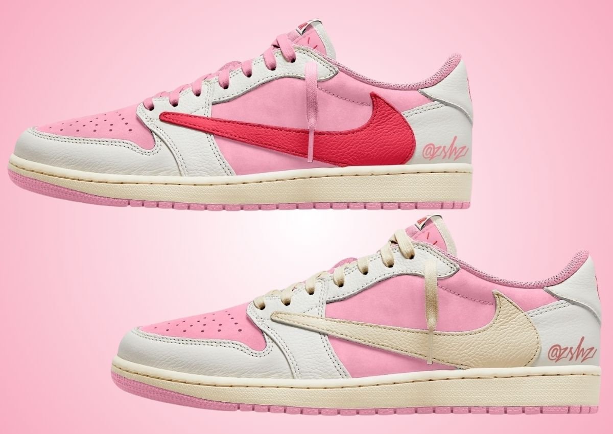 NIKE × Travis Scott Travis Scott x Air Jordan 1 Low OG Shy Pink Pack 2026