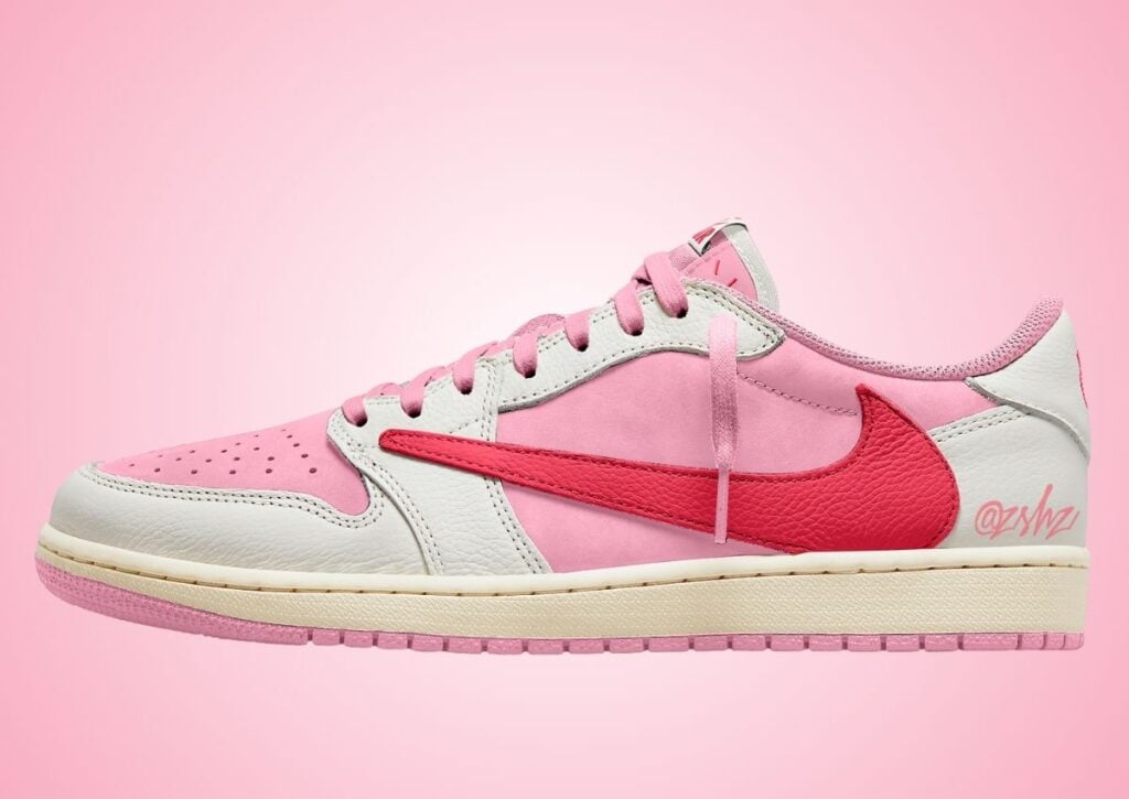 Travis Scott Air Jordan 1 Low OG Shy Pink University Red IQ7604-100 2026