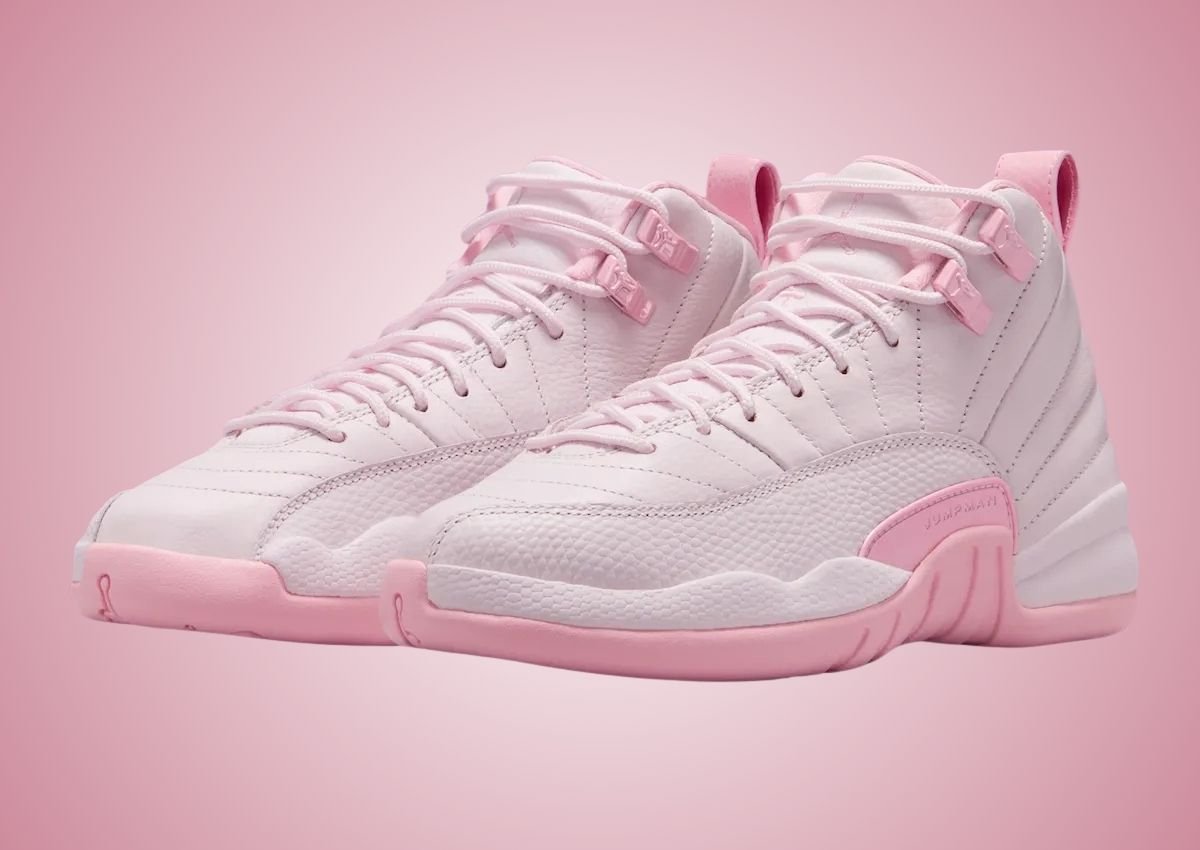 pp  Air Jordan 12 GS Pearl Pink 𝗖𝗼𝗹𝗼𝗿𝘄𝗮𝘆: Pearl Pink/Medium