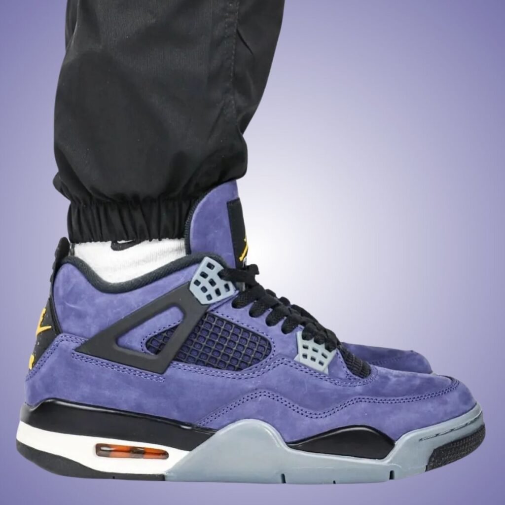 Air Jordan 4 Lakers Lakeshow FV5029-500 On-Feet