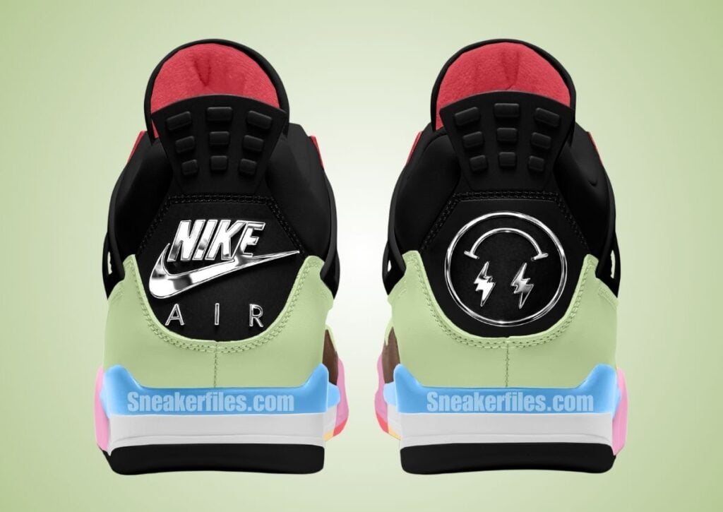 J Balvin Air Jordan 4 Multi-Color Heel IW2872-700