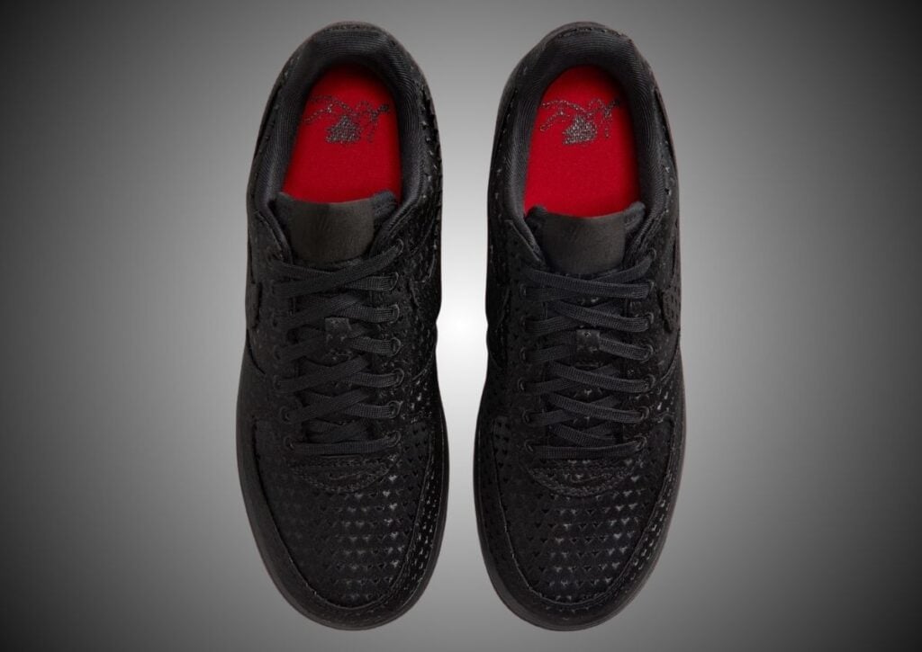 Nike Air Force 1 Low Valentines Day Triple Black IQ9965-001