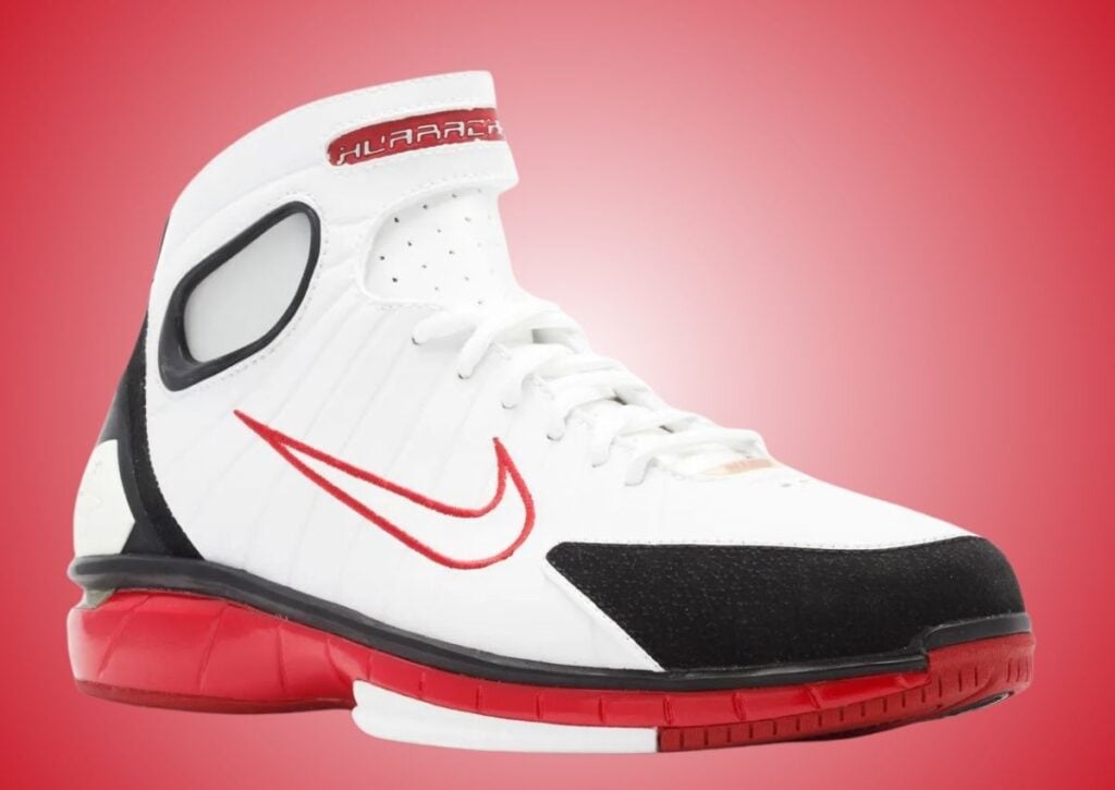 Nike Air Zoom Huarache 2K4 White Varsity Red Black 2026 IV3782-100