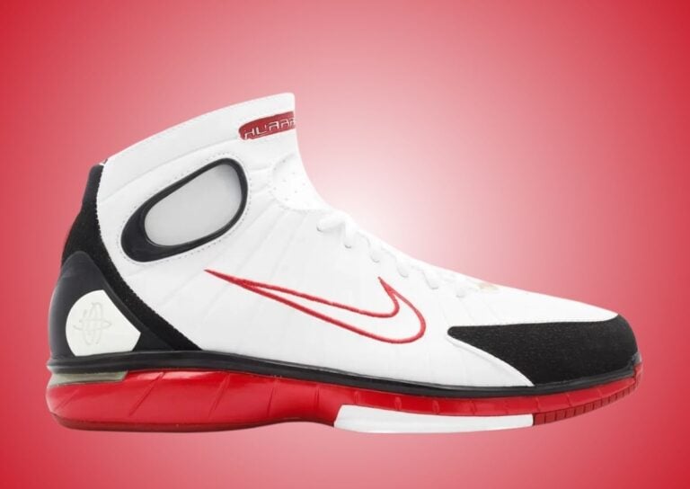 Nike Air Zoom Huarache 2K4 White Varsity Red Black 2026 IV3782-100