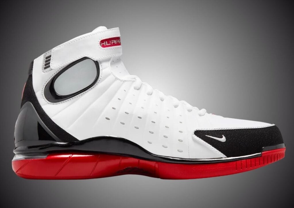 Nike Hurache 2K4 White Varsity Red Black IV3782-100