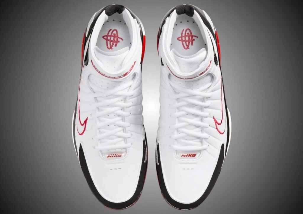 Nike Hurache 2K4 White Varsity Red Black IV3782-100