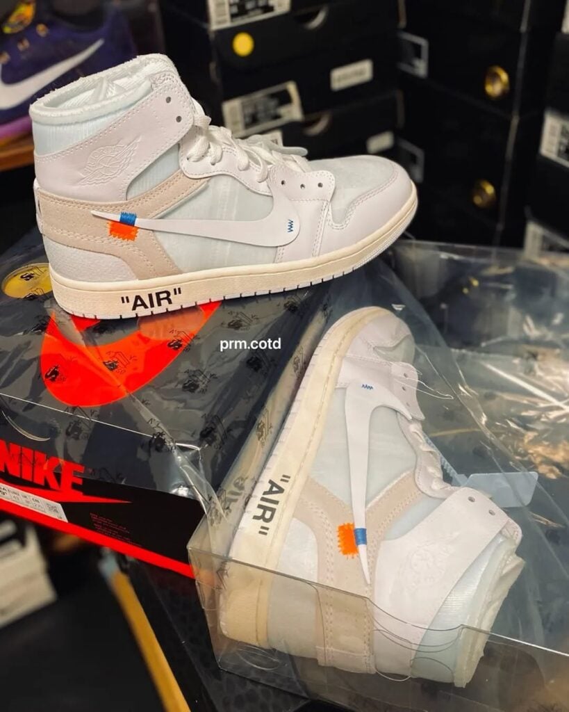 Virgil Abloh Archive Off-White Air Jordan 1 Alaska Shoxbox Packaging