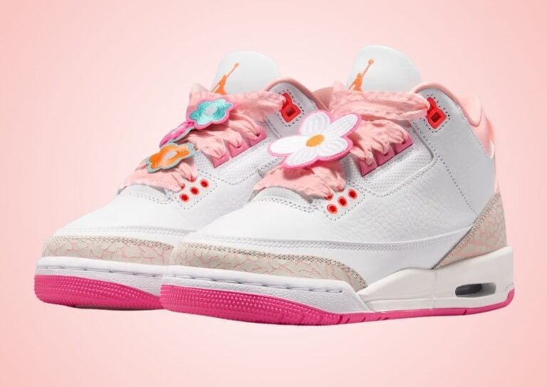 Air Jordan 3 Spring Flowers Pink Bloom II0599-600