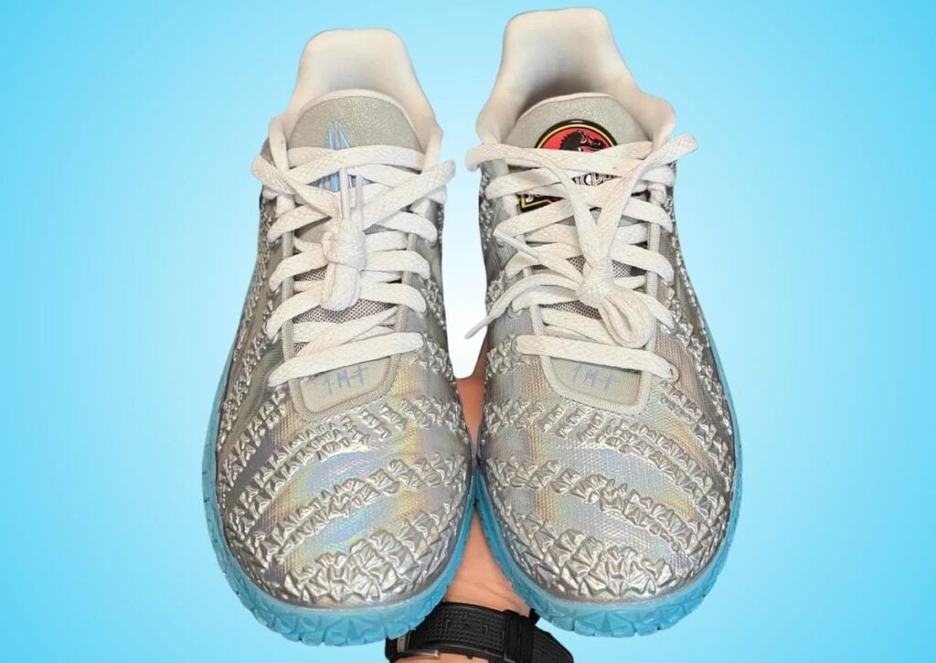 Jurassic Park Nike Ja 3 Metallic Silver Black Baltic Blue IU7240-002