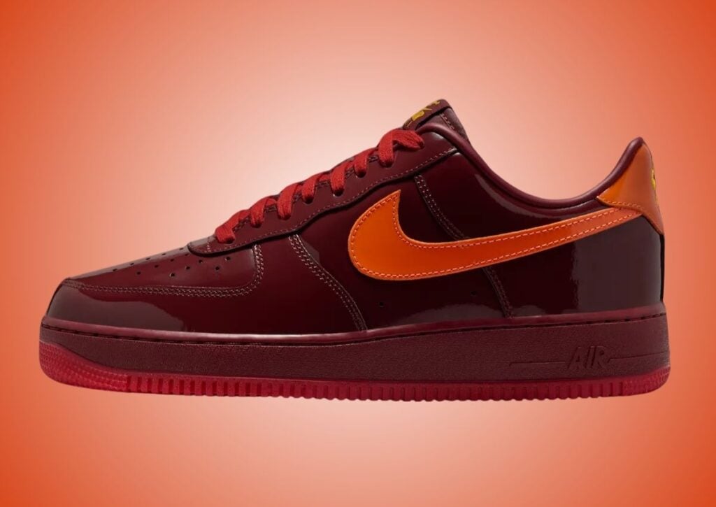 Nike Air Force 1 Low Patent Dark Team Red IO4489-601