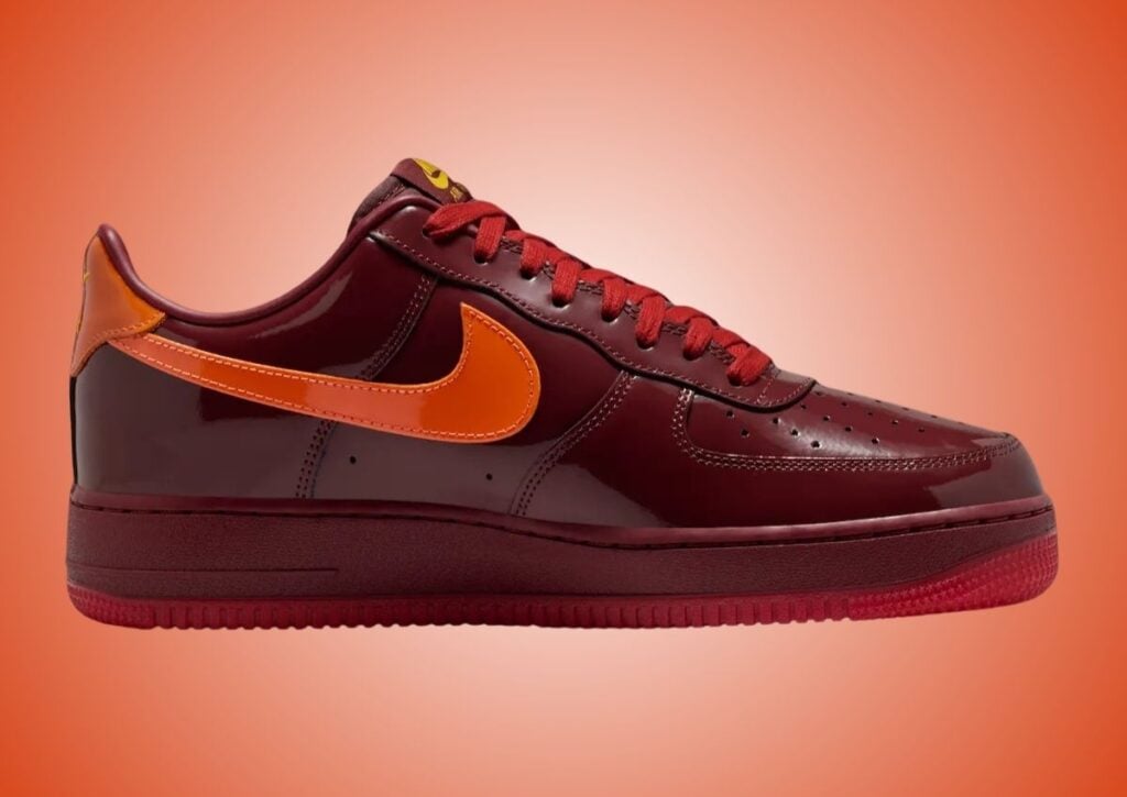 Nike Air Force 1 Low Patent Dark Team Red IO4489-601