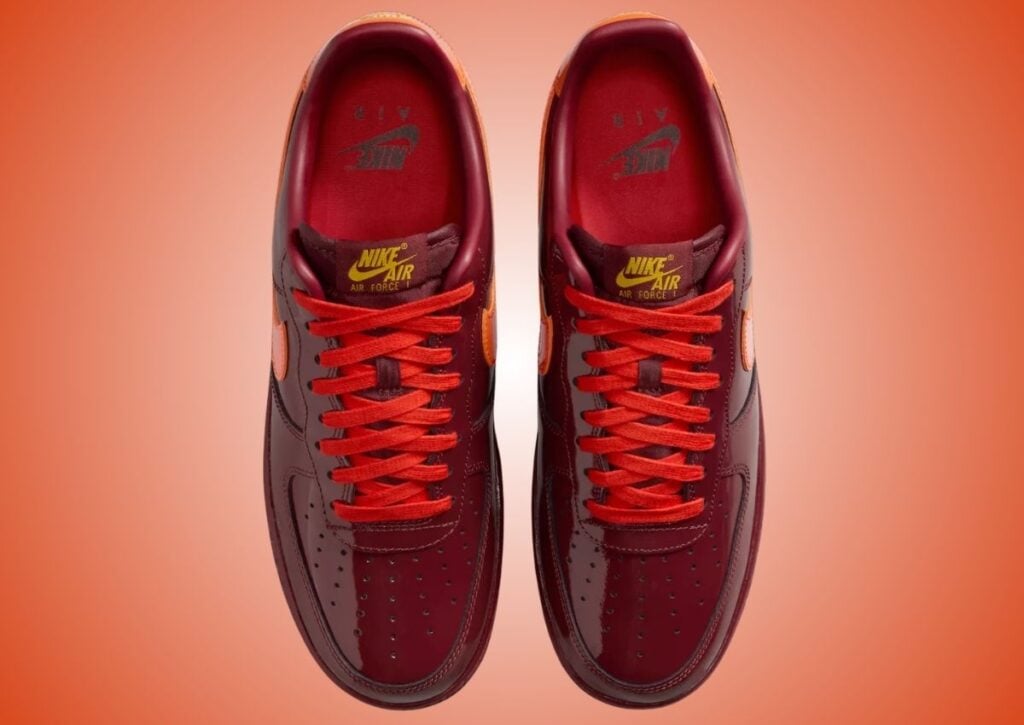 Nike Air Force 1 Low Patent Dark Team Red IO4489-601
