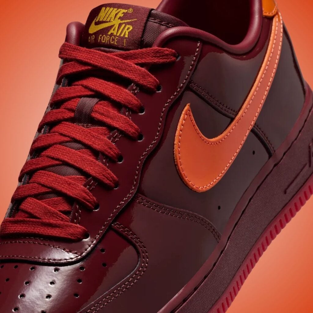 Nike Air Force 1 Low Patent Dark Team Red IO4489-601