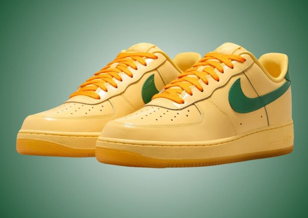 Nike Air Force 1 Low Patent Topaz Gold IO4489-700