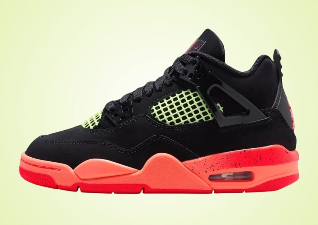 Air Jordan 4 Black Bright Mango Volt Infrared 23 II1271-001