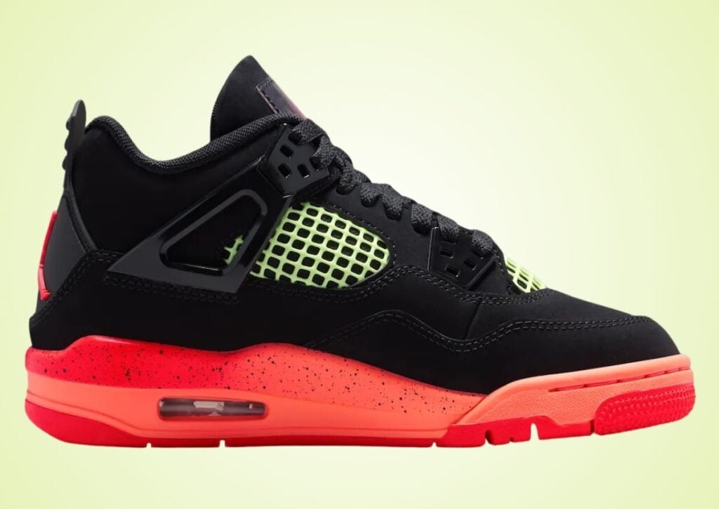 Air Jordan 4 Black Bright Mango Volt Infrared 23 II1271-001