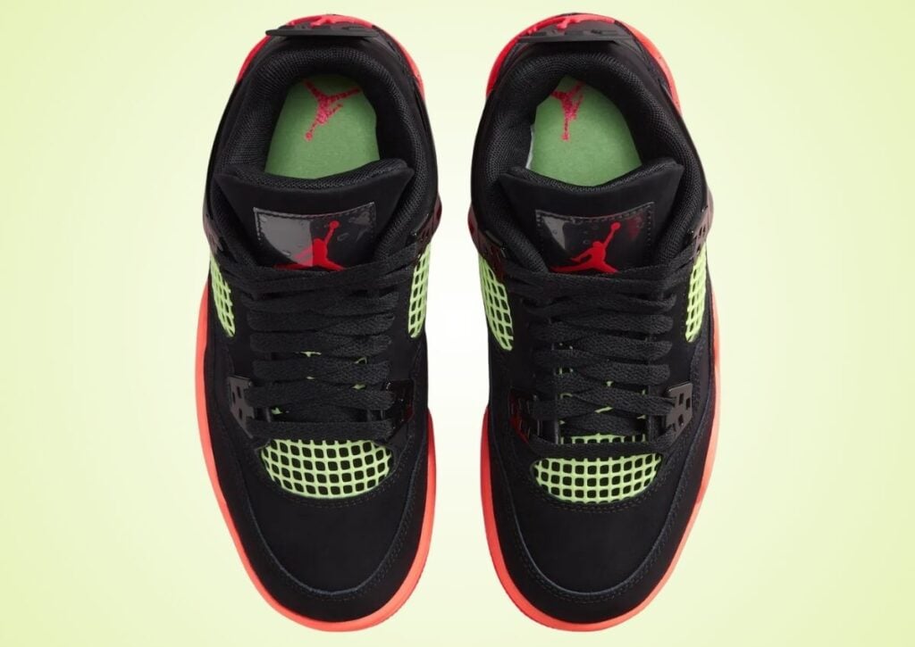 Air Jordan 4 Black Bright Mango Volt Infrared 23 II1271-001