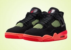 Air Jordan 4 Black Bright Mango Volt Infrared 23 II1271-001