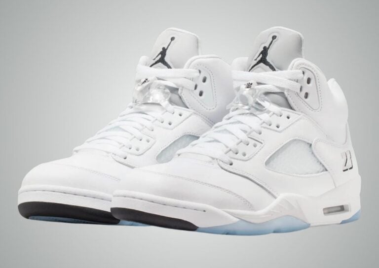 Air Jordan 5 White Metallic Silver HQ7978-103 Release Info