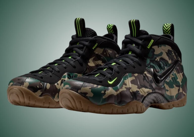 Nike Air Foamposite Pro Green Camo IM5204-001 Release Info
