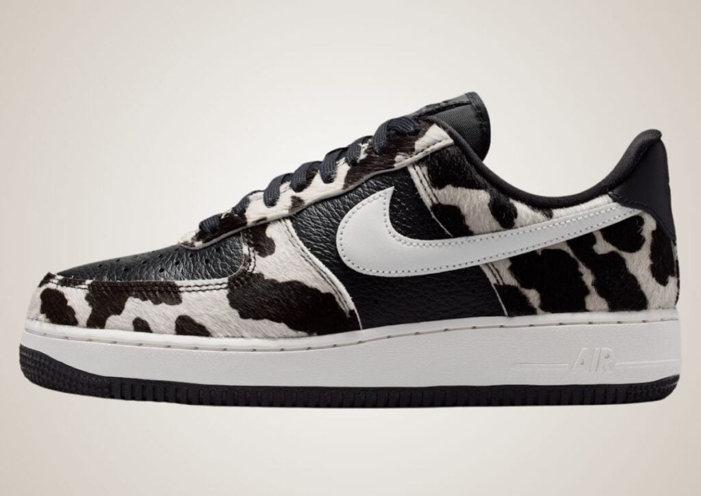 Nike Air Force 1 Low Black Cow Print IO0442-001