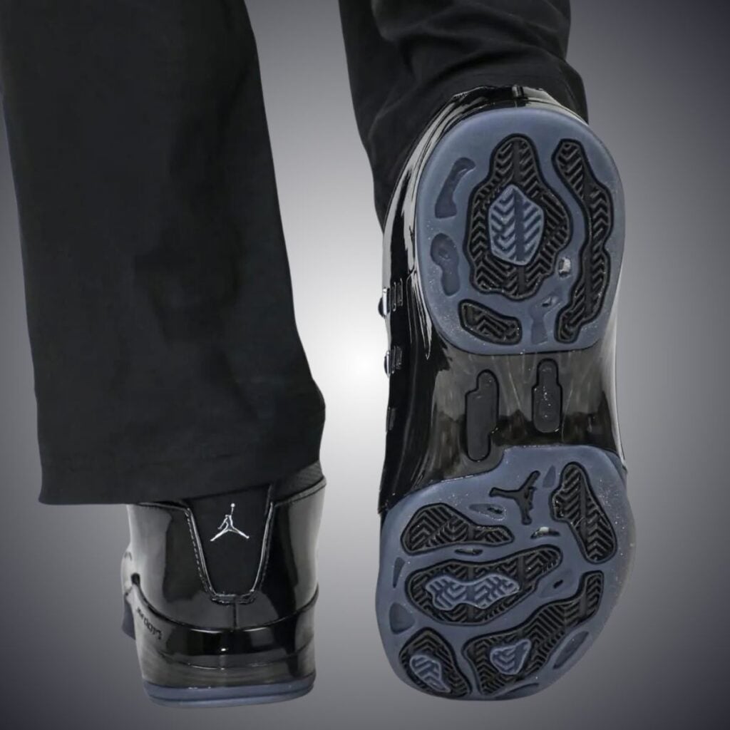 Air Jordan 17 Low Black Patent IV7640-001 On-Feet