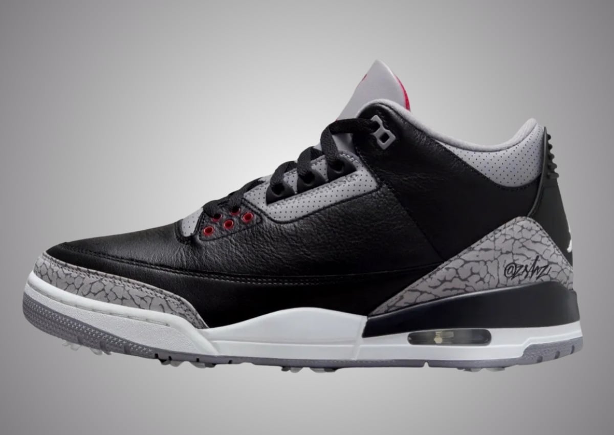 Air Jordan 3 Golf “Black Cement” Releases February 2027