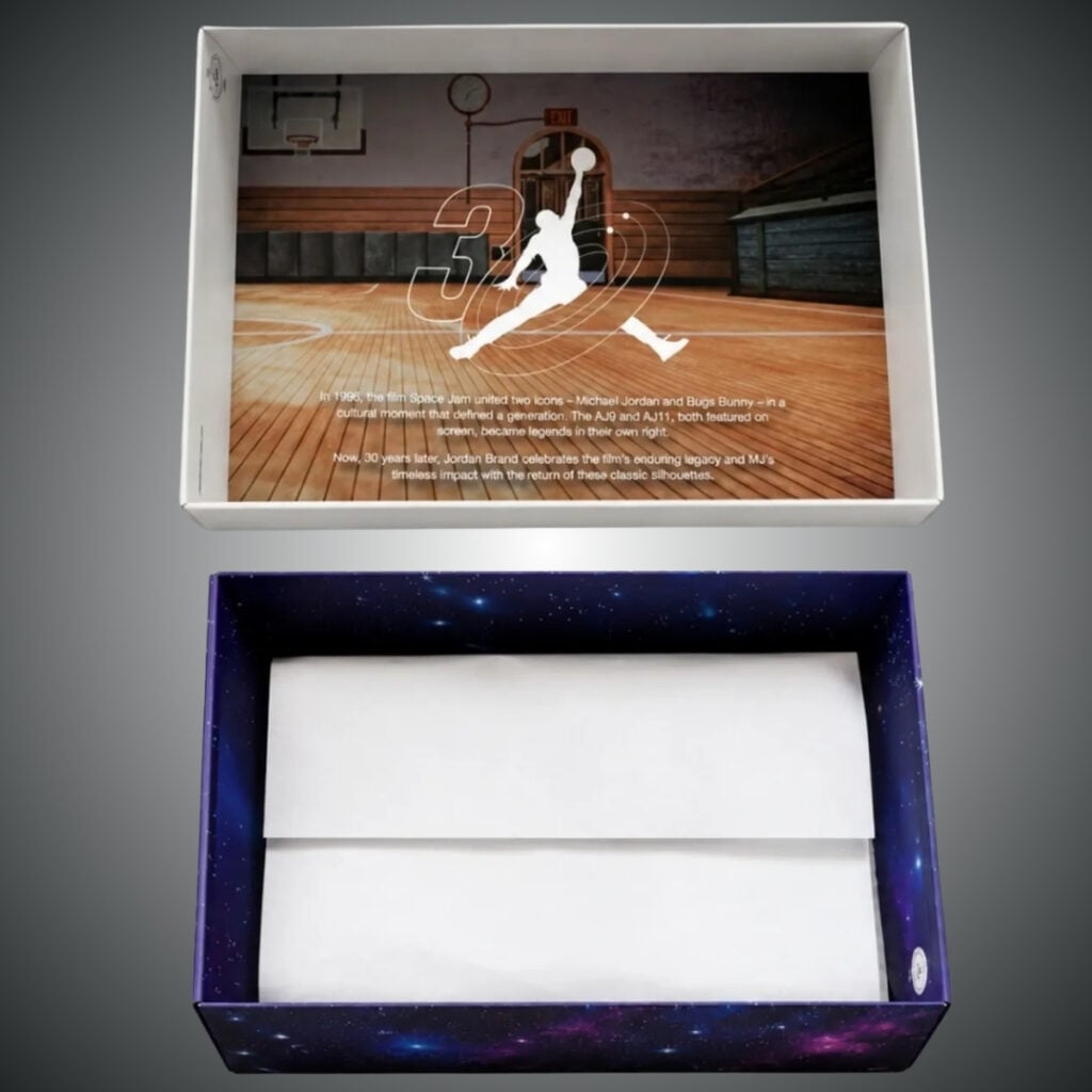 Air Jordan 9 OG HV4794-106 Space Jam Packaging