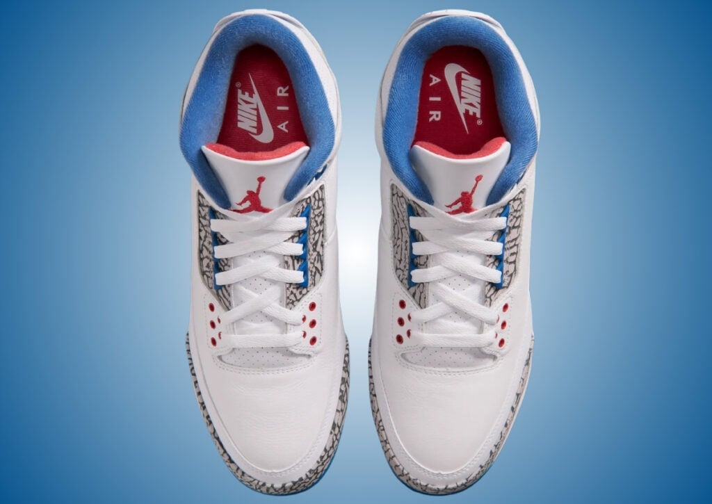 Air Jordan 3 MCS True Blue Baseball Cleats FZ8627-101