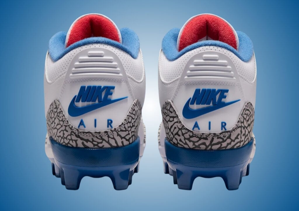 Air Jordan 3 MCS True Blue Baseball Cleats FZ8627-101