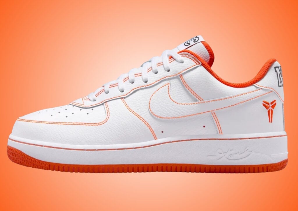 Kobe Bryant Nike Air Force 1 Low Protro Lord of the Rings White Safety Orange IQ3921-100