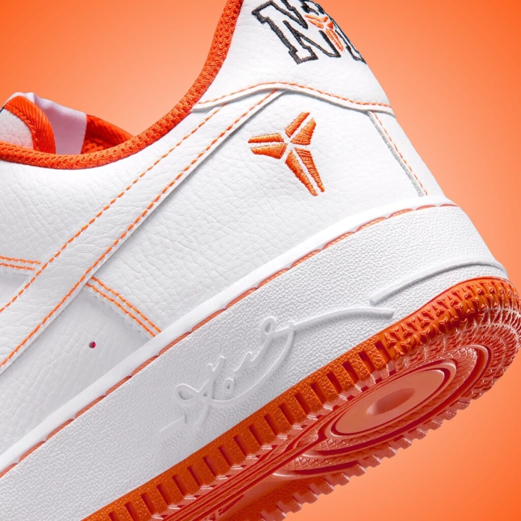 Kobe Bryant Nike Air Force 1 Low Protro Lord of the Rings White Safety Orange IQ3921-100