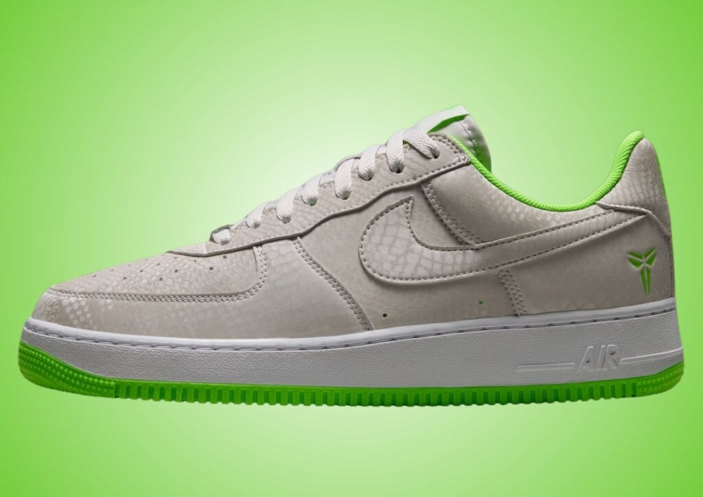 Kobe Bryant Nike Air Force 1 Low Vast Grey Electric Green IB0018-006