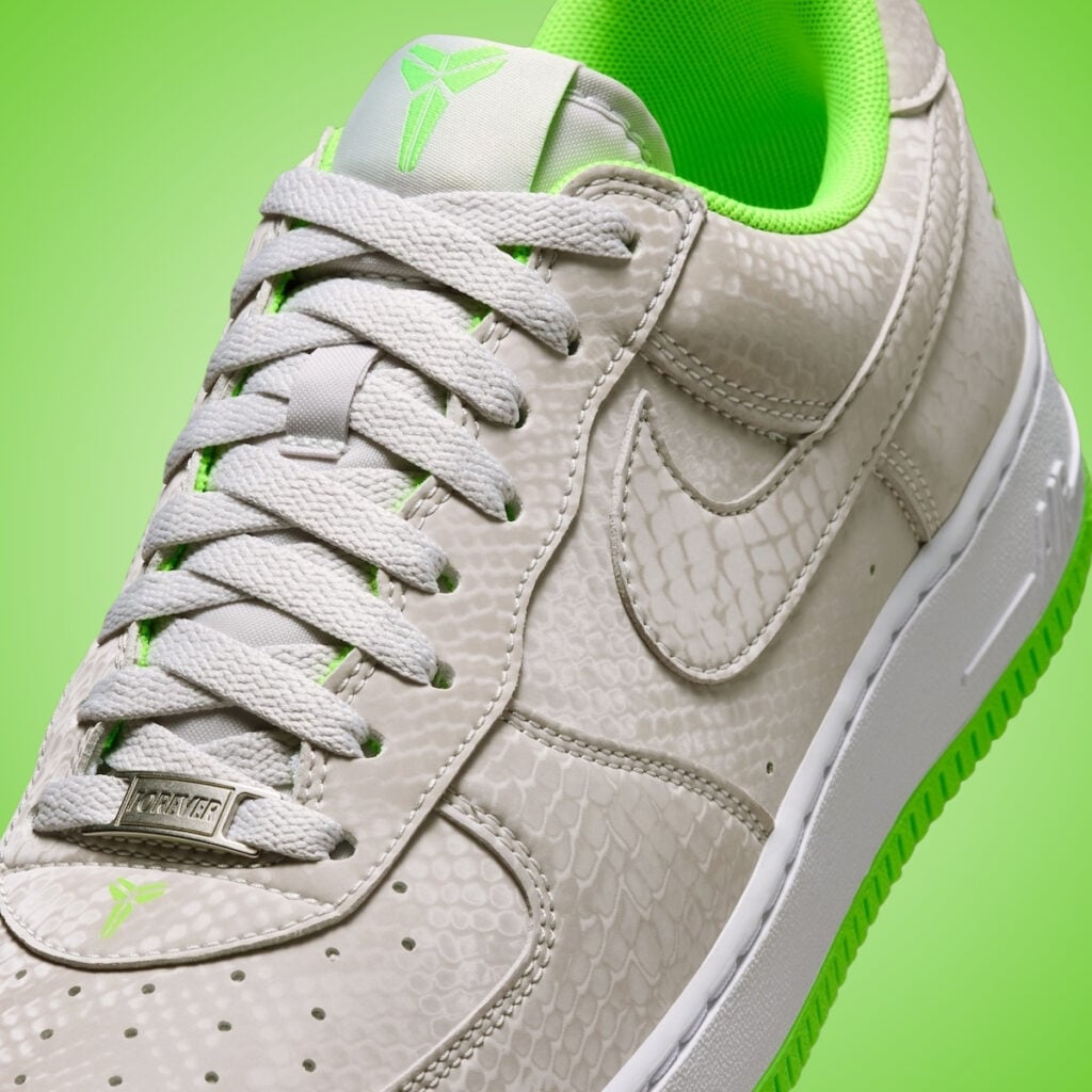Kobe Bryant Nike Air Force 1 Low Vast Grey Electric Green IB0018-006