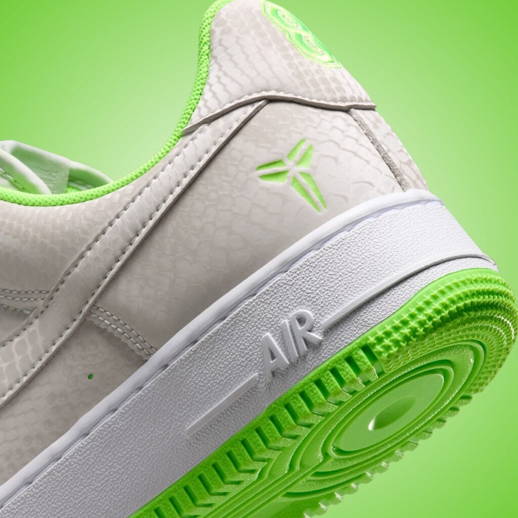 Kobe Bryant Nike Air Force 1 Low Vast Grey Electric Green IB0018-006