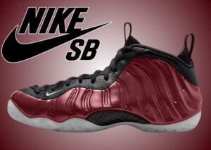 Nike SB Air Foamposite One Black White Team Red JA0109-001