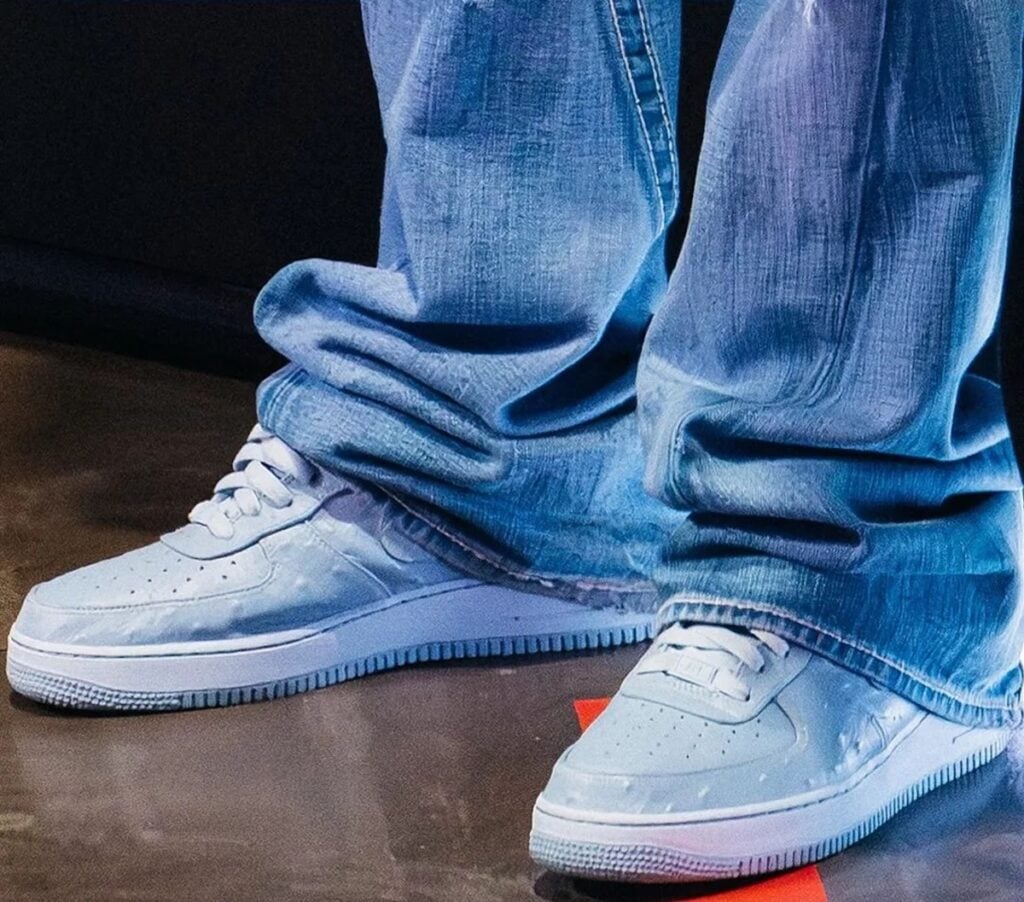 Travis Scott Nike Air Force 1 Low Ice Blue Ostrich JF7727-400