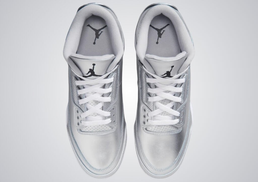 Air Jordan 3 TD Football Cleats Metallic Silver FZ8626-002
