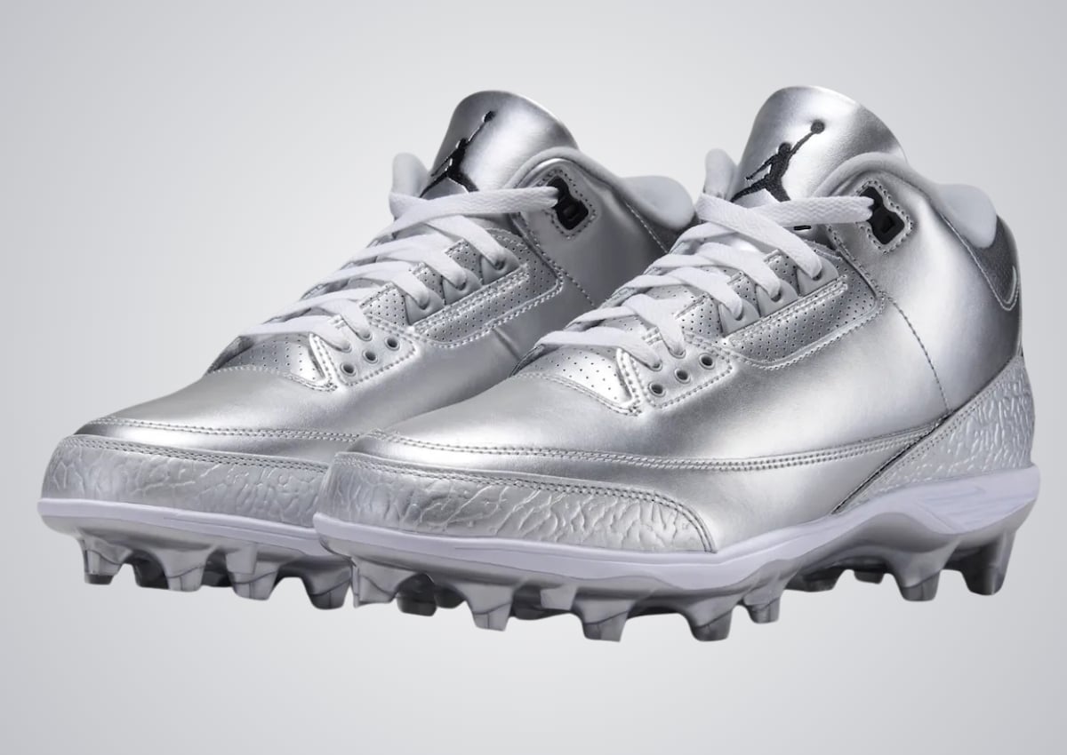 Air Jordan 3 TD “Metallic Silver” Football Cleats Releases September 2026