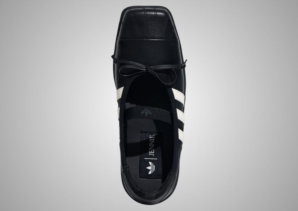 BLACKPINK JENNIE adidas Superstar Square Ballet Core Black Core Black Off White LB3787