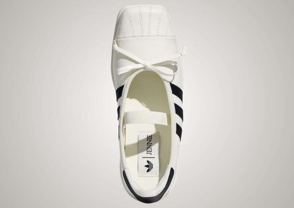 BLACKPINK JENNIE adidas Superstar Square Ballet Off White Core Black Core White LB3786