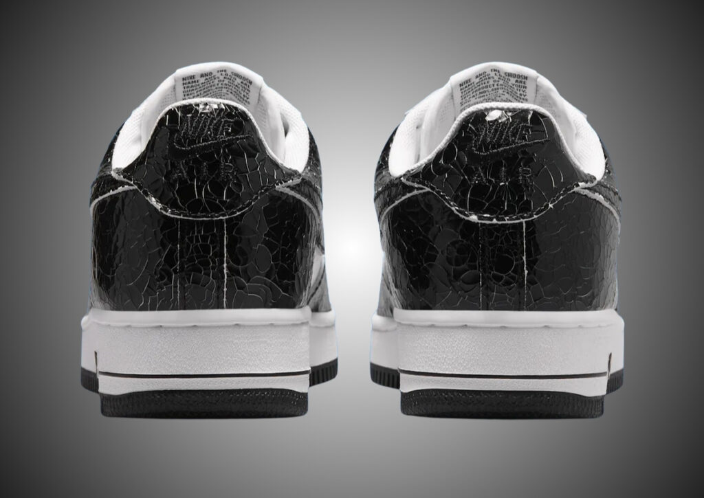 Nike Air Force 1 01 Black White Cracked Leather JA0248-300