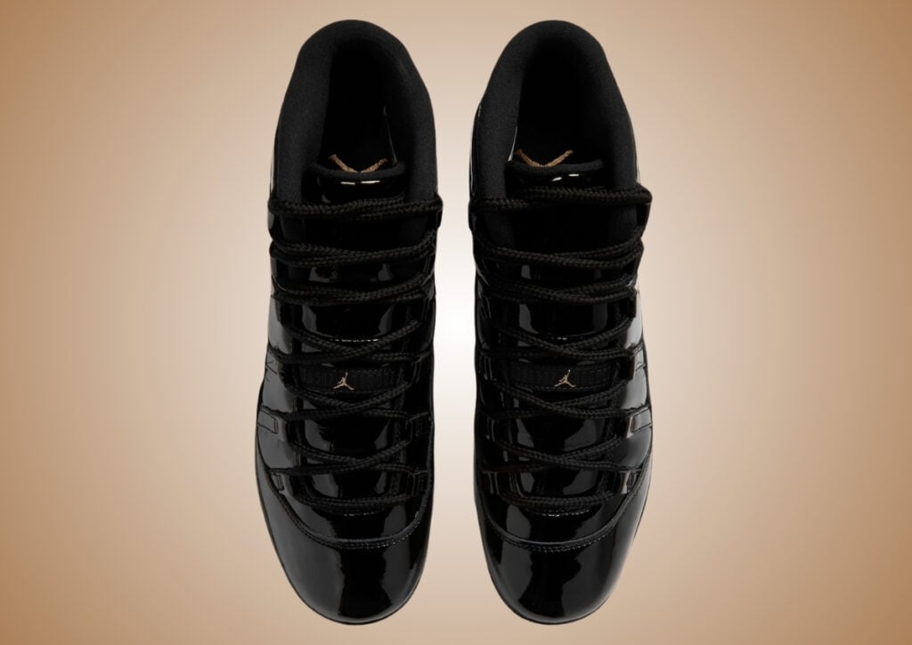 Air Jordan 11 MCS Baseball Cleat Black Metallic Gold HM7326-001